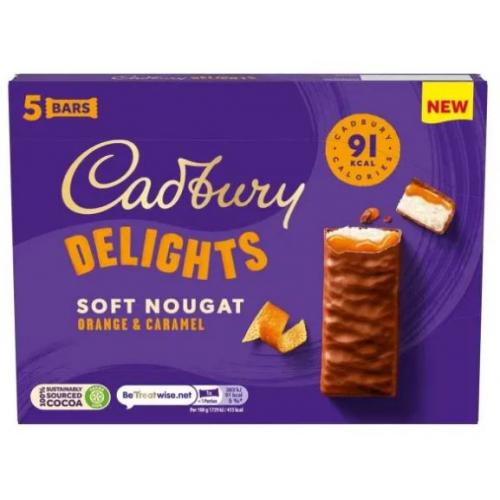 Cadbury Delights Soft Nougat Orange & Caramel