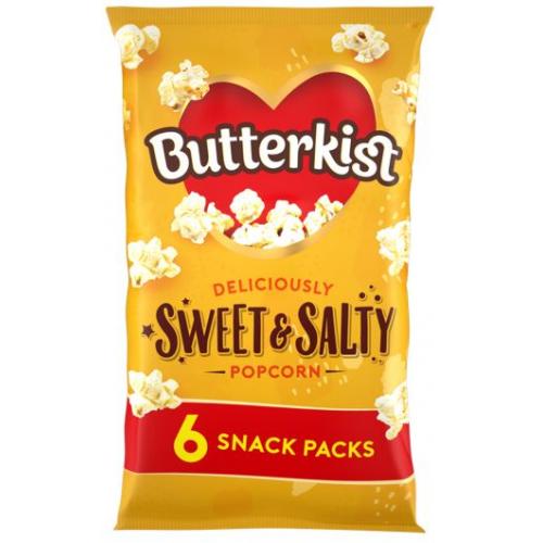 Butterkist Sweet and Salted Popcorn 6pk
