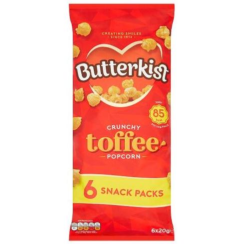 Butterkist Crunchy Toffee Popcorn 6pk