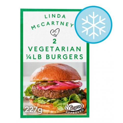 Linda McCartney's 2 Vegetarian 1/4 lb Burgers