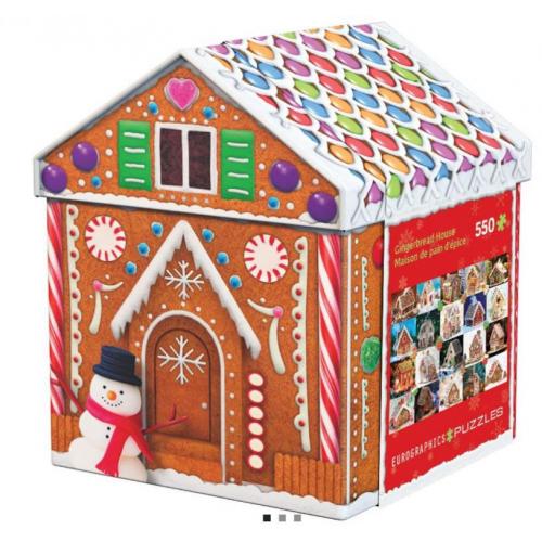 Puzzle - Tin Gingerbread House