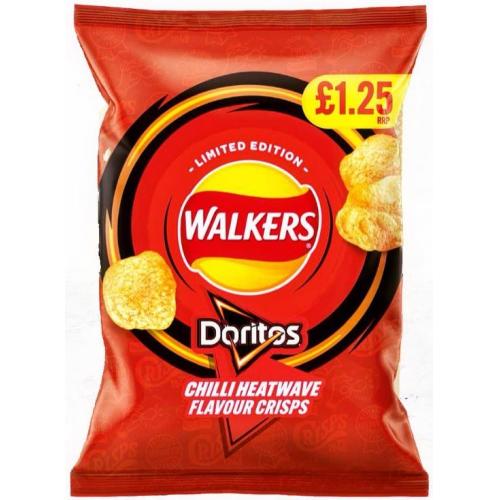 Crisps Walkers Limited Edition Doritos Chili Heatwave Flavour