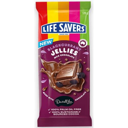 LifeSavers Blackcurrant Jellies Milk Chocolate Block
