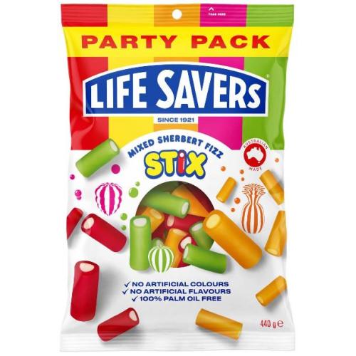 LifeSavers Stix Mixed Sherbert Fizz Party Pack