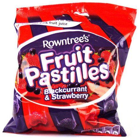 Rowntrees Fruit Pastilles Bags - Strawberry & Blackcurrant