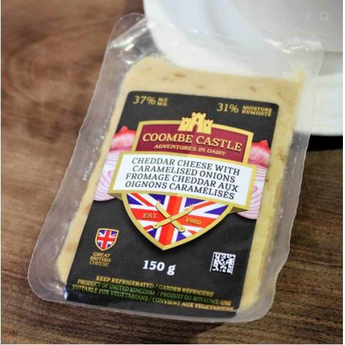 Coombe Castle - Cheddar with Caramelized Onions