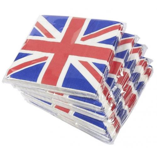 Union Jack Napkins 20pk