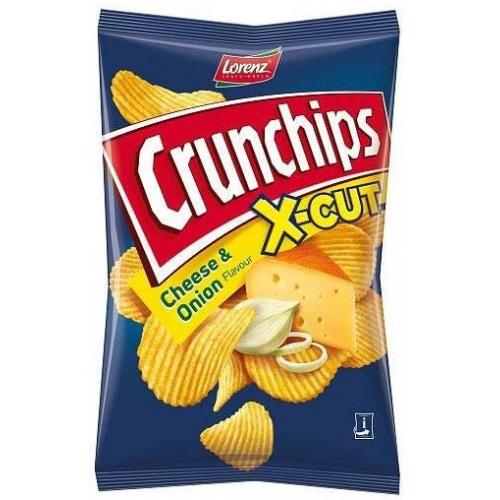 Lorenz Crunchips X-Cut Cheese & Onion