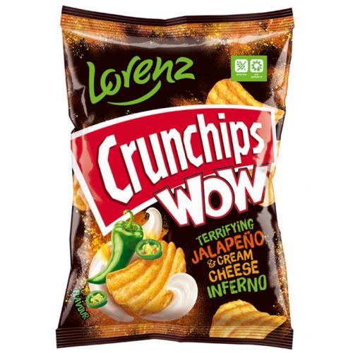 Lorenz Crunchips WOW Terrifying Jalapeno & Cream Cheese Inferno