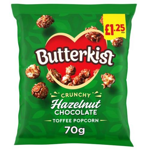 Butterkist Crunchy Hazelnut Chocolate Toffee Popcorn