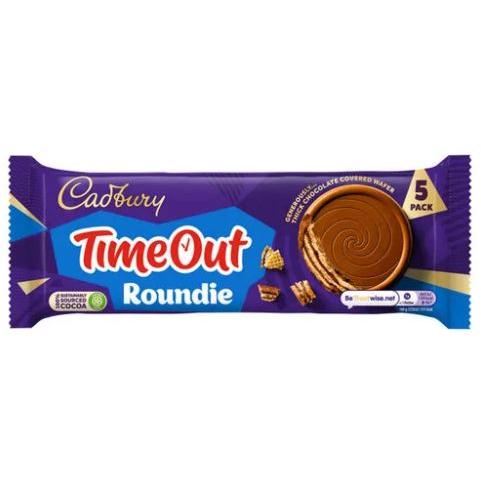 Cadbury Timeout Roundie Milk Chocolate 5 Pack