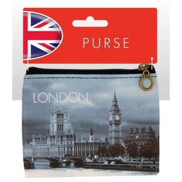 London Big Ben B/W Photo Zip Purse