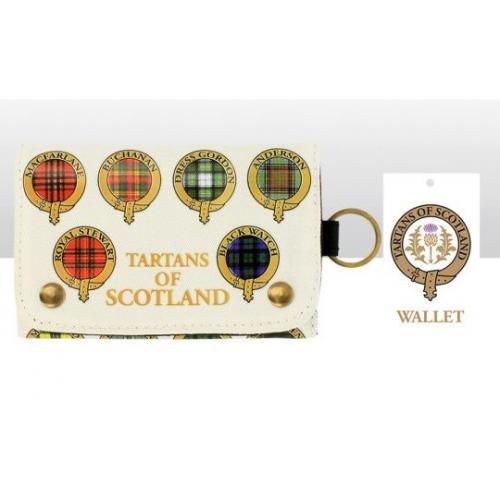 Tartans of Scotland Cotton Canvas Wallet