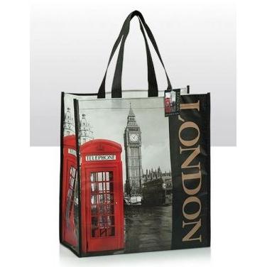Red Phone Box & Big Ben Photo PP Non Woven Bags