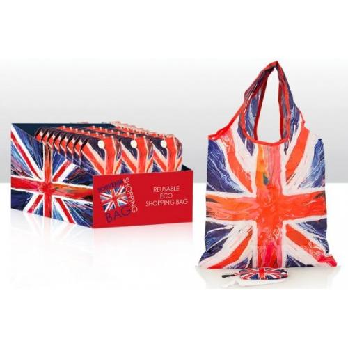 Spin Painting Union Jack Shopping Bag