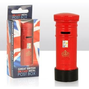 Single Red Post Box Die Cast