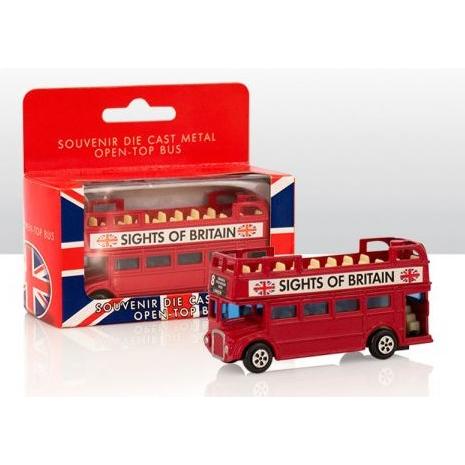 Die Cast Metal Sightseeing Bus Display Boxed
