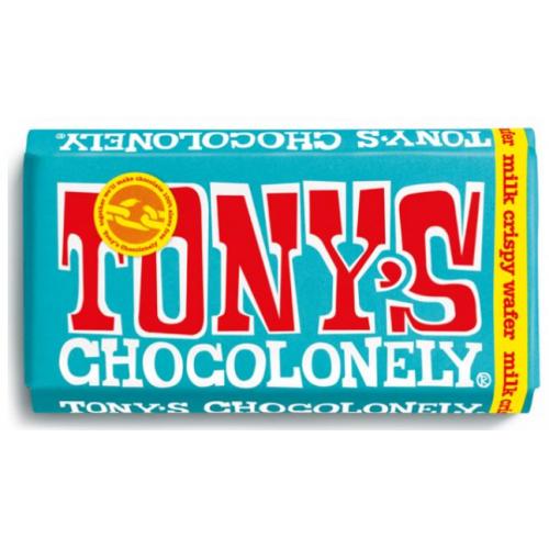 Tony's Chocolonely Fairtrade Milk Crispy Wafer