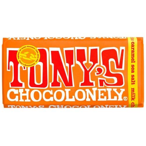 Tony's Chocolonely Fairtrade Milk Chocolate Caramel Sea Salt