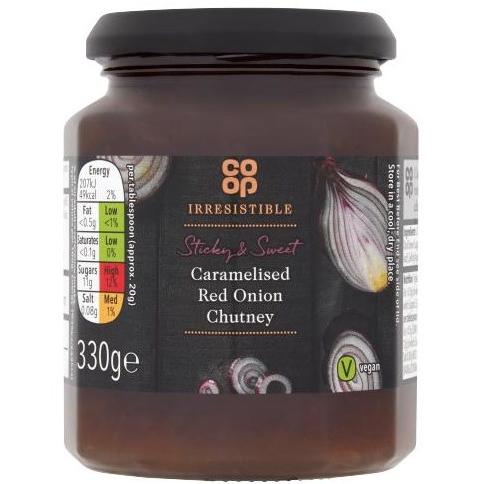 Coop Irresistible Caramelised Red Onion Chutney