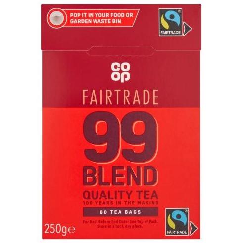 Coop Fairtrade 99 Blend 80 Tea Bags