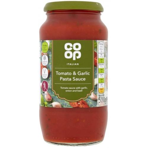 Coop Italian Tomato and Garlic Pasta Sauce