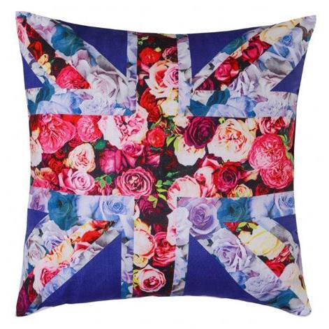 Pillow Covers 18' x 18' - Floral Union Jack