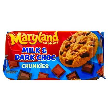 Burton's Maryland Cookies Milk & Dark Choc Chunkies