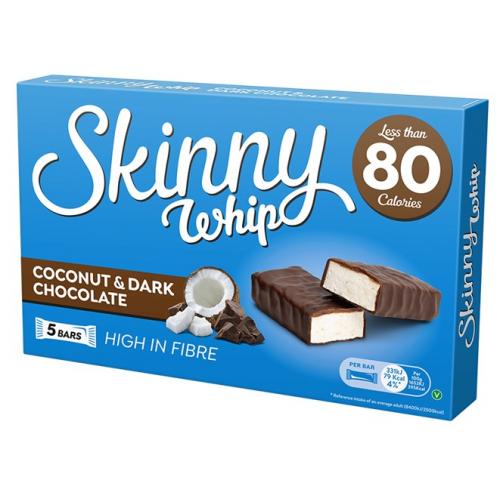 Skinny Bars Whip Coconut & Dark Chocolate