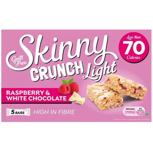 Skinny Bars Crunch Light Raspberry & White Chocolate