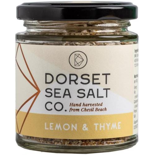 Lemon & Thyme Infused Dorset Sea Salt Jar