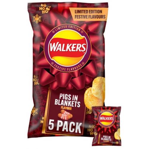 Crisps Walkers Pigs in Blankets