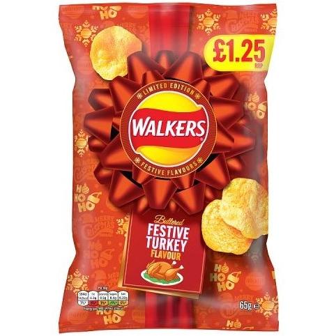 Crisps Walkers Festive Turkey Sharing Bag PM