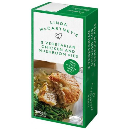 Linda McCartney's 2 Vegetarian Chicken & Mushroom Pies