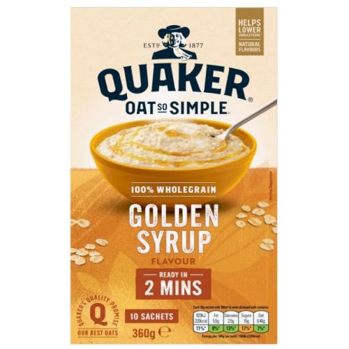 Quaker Oat So Simple- Golden Syrup