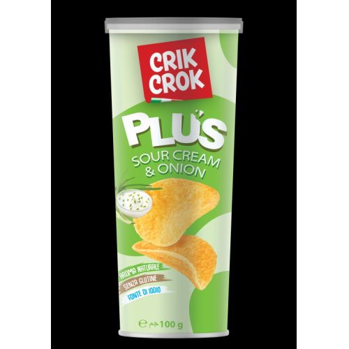 Crik Crok Plus Chips Sour Cream & Onion