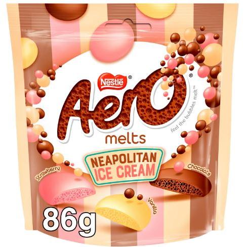 Nestle Aero Melts Neapolitan Ice Cream Pouch