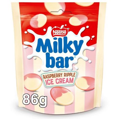Nestle Milkybar Pouch Raspberry Ripple Ice Cream