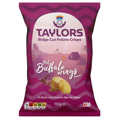 Taylors Crisps Hot Buffalo Wings Ridge Cut