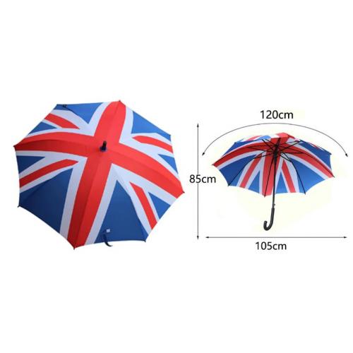 Collapsible Straight Umbrella - Union Jack 2pk