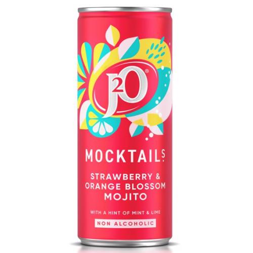 J2O Mocktail Strawberry & Orange Blossom Mojito