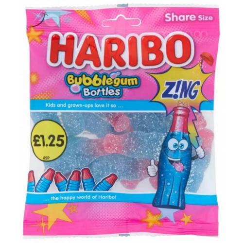 Haribo Bubblegum Bottles Zing