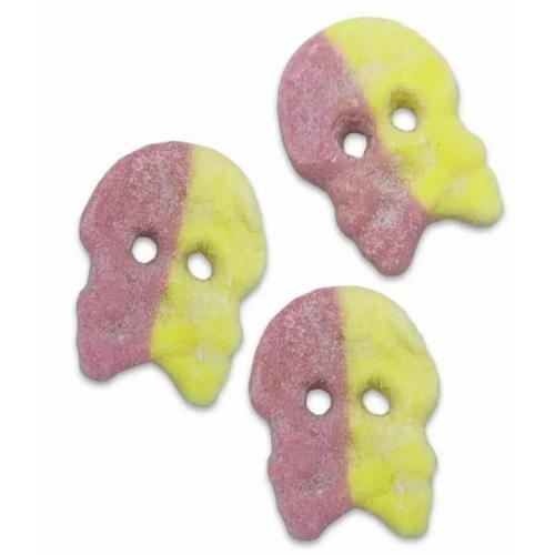 Bubs Sweets Vegan Sour Raspberry & Lemon Foam Skulls