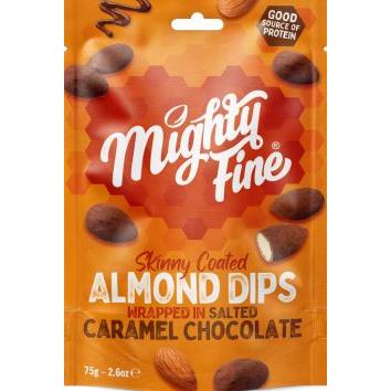 Mighty Fine Salted Caramel Almond Dips