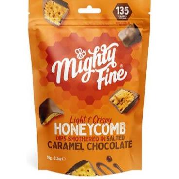 Mighty Fine Salted Caramel Honeycomb Dips