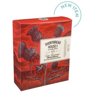 Shortbread House Mini Shortbread Rounds - Dark Chocolate & Orange