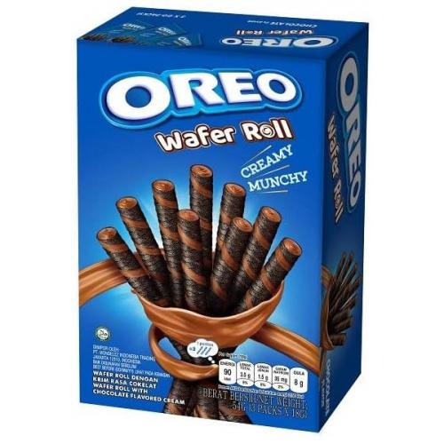 Cadbury Oreo Chocolate Cream Filled Wafer Rolls