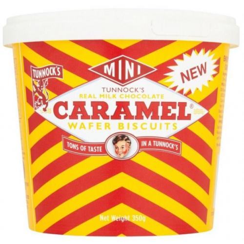 Tunnock's Mini Real Chocolate Caramel Wafer Biscuits
