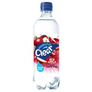 Perfectly Clear Still Spring Water Red Apple
