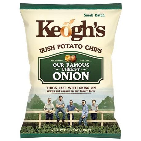 Keogh's Irish Crisps Straight Cut - Cheese & Onion